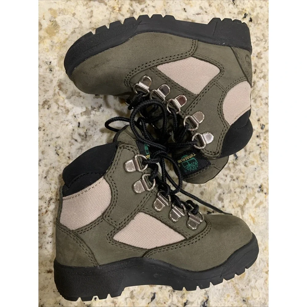 Timberland Kids Olive Green Waterproof Boots Toddler 8.5‎